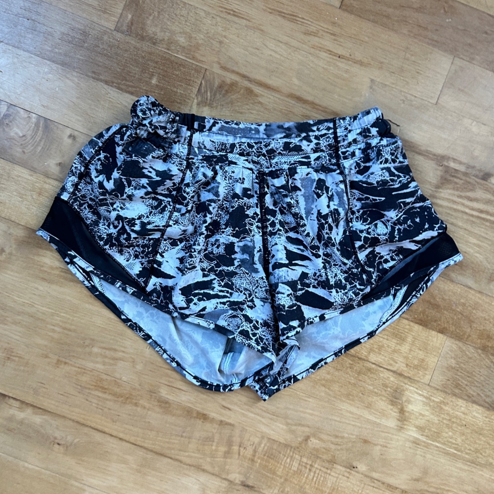 LuLuLemon Black and White Shorts